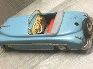 Vintage DISTLER Packard Convertible 1950s Tin Wind Up Toy Car 3 - Speed US Germany 4