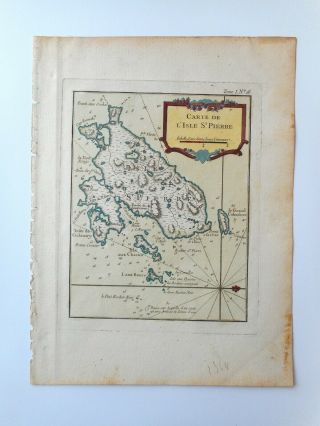 Antique Bellin Map 1764 - Carte De L 