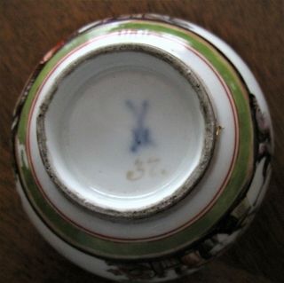 Antique Meissen Handleless Tea Cup 18th Century Heroldt Chinoiserie 10