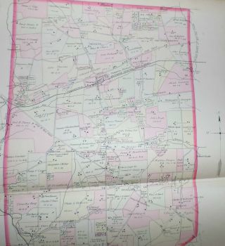 GARDEN TOWNSHIP CHESTER COUNTY 1883 MAP COLOR REAL ANTIQUE TOUGHKENAMON etc. 3