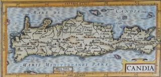 Greece,  Crete,  Corfu,  Zante,  Milo,  Niscio,  Scarpantao; Hondius / Mercator,  1608 3
