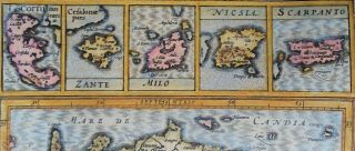 Greece,  Crete,  Corfu,  Zante,  Milo,  Niscio,  Scarpantao; Hondius / Mercator,  1608 4