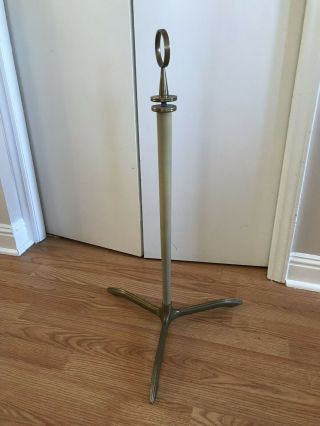Mid Century Modern Cesare Lacca Italian Brass Glass Side End Table