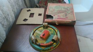 Antique 1926 Marx Honeymoon Express Toy Tin Windup And With Insert