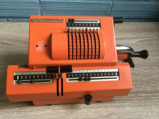 Calcorex 403 Trs Mechanical Calculator Vintage Adding Machine Pinwheel Design
