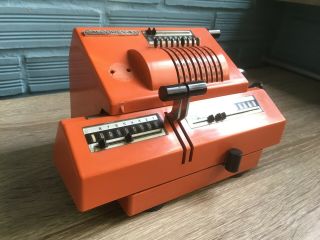 CALCOREX 403 TRS Mechanical Calculator Vintage Adding Machine Pinwheel Design 3