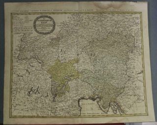 Austria Croazia Northeastern Italy 1788 Homann Heirs & GÜssefeld Antique Map