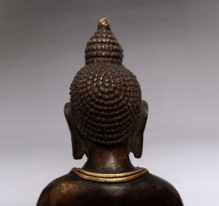 Large Fine Old Antique Chinese Bronze Buddha Statue - 28cm 9