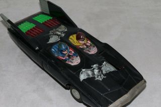 Batman 1966 Batmobile Alps Black Knight Battery Op Tin Firebird III A 5