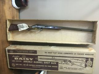 Vintage Die Cast Toy Cap Gun Daisy Double Barrel Shotgun - Awesome