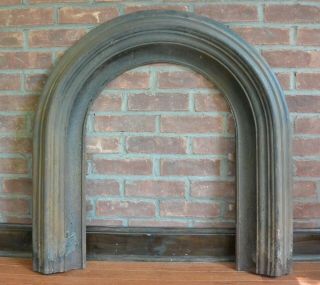 Cast Iron Gothic Arch Fireplace Hearth Surround; Architectural Salvage