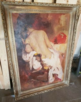 Antique Framed,  William F.  Foster Oil Painting