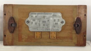 Steampunk Industrial Aluminum & Wood Master Casting Pattern Mold Railroad Plate