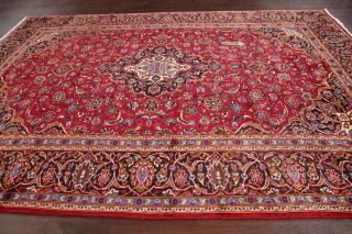Vintage Traditional Floral Oriental Area Rug Hand - Knotted Wool 8x12 11