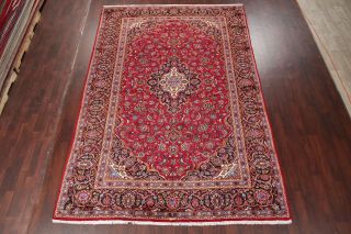 Vintage Traditional Floral Oriental Area Rug Hand - Knotted Wool 8x12 3