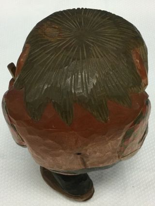 Vtg Mid Century Norwegian Otto Sveen Hand Carved Wooden Troll Gnome 5