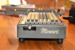 Monroe Adding Machine Calculator Model L160 - X 5