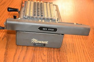 Monroe Adding Machine Calculator Model L160 - X 7