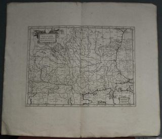 Romania Bulgaria 1750ca Covens & Mortier Antique Copper Engraved Map