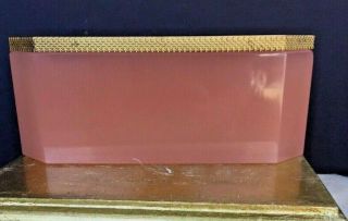Priced To Sell Last One Huge French Pink Opaline Box Caddy Flower Pot Planter
