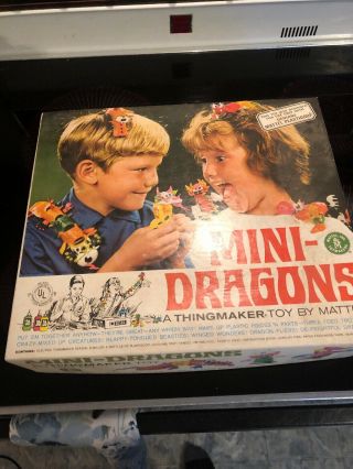 Vintage Creepy Crawlers Thingmaker Mattel Mini Dragons Mold Pak