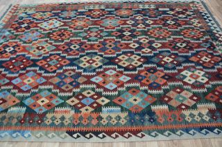 Kilim Rug Well - made good quality Afghan hand - woven Maimana Flat woven Area Rug 7