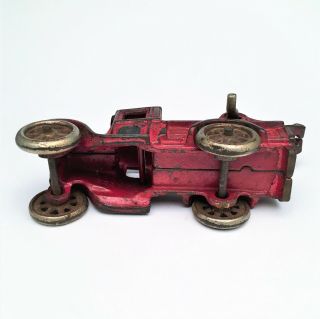 Vintage Cast Iron Arcade Red Wrecker Tow Truck 221 R - L 6