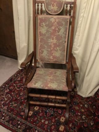 Victorian early rocker,  rocking chair,  eastlake platform style, 2