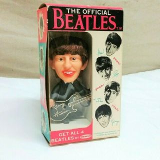Vtg 1964 In The Box " Remco " The Official Beatles George Harrison Figure Toy