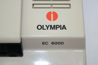 OLYMPIA EC 6000 Calculator Vintage Adding Machine 5