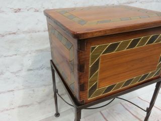 Vintage Mexican Wood Dovetail Chest/File Cabinet Hand Made by Carrington & Foss 3