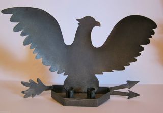 Vintage Schneeman Folk Art.  Tin Eagle Sconce Candleholder.  John Schneeman