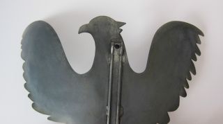 VINTAGE SCHNEEMAN FOLK ART.  TIN EAGLE SCONCE CANDLEHOLDER.  John Schneeman 3