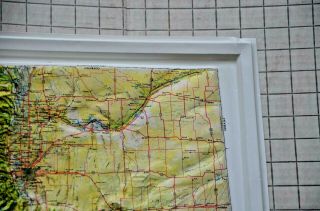 RARE Jeppesen Raised Relief Map COLORADO Kintler Graphics 3 - D Topographic Map 4