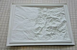 RARE Jeppesen Raised Relief Map COLORADO Kintler Graphics 3 - D Topographic Map 9