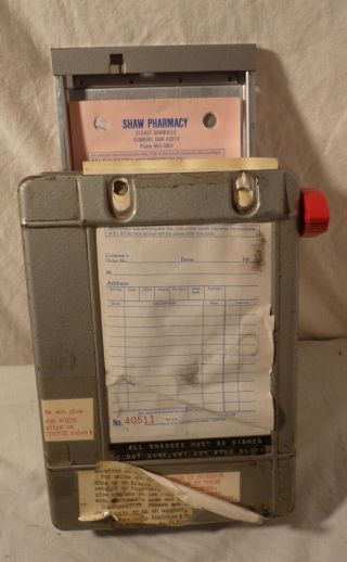 Vintage Shelby Business Forms Store Cash Register Receipt Machine 2