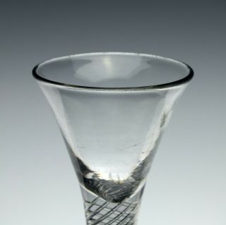 Antique 18th Century Georgian Air Twist Dram Glass c1750 3