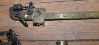 2 polished brass antique scale Fairbanks Buffalo 100 lb weight collectible tools 10