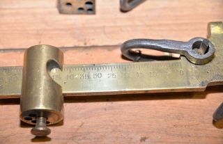 2 polished brass antique scale Fairbanks Buffalo 100 lb weight collectible tools 6