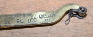 2 polished brass antique scale Fairbanks Buffalo 100 lb weight collectible tools 9