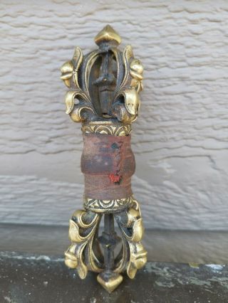 From Old Estate Chinese 366g Bronze Tibet Nepal Buddha Tool Asian China Tibetan