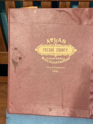 1891 Fresno County Atlas with Illustrations by Thos K.  Thompsons 2
