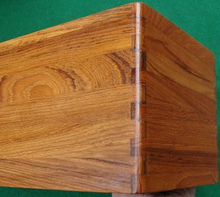 Kalmar Designs Teak Wood 30 CD Holder Wall Mount Rack Case, 5