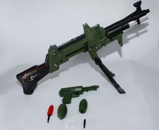 1960 ' S TOPPER TOYS JOHNNY SEVEN OMA TOY GUN W/ BULLETS AND GRENADES 3