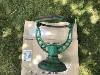 Vintage Water Well Pump Stand.  Cast Iron.  Globe Foundry Co. 5