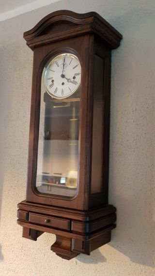0152 - Kieninger German Westminster chime wall clock 2