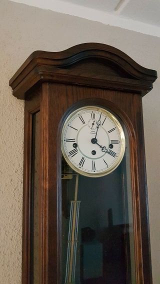 0152 - Kieninger German Westminster chime wall clock 5