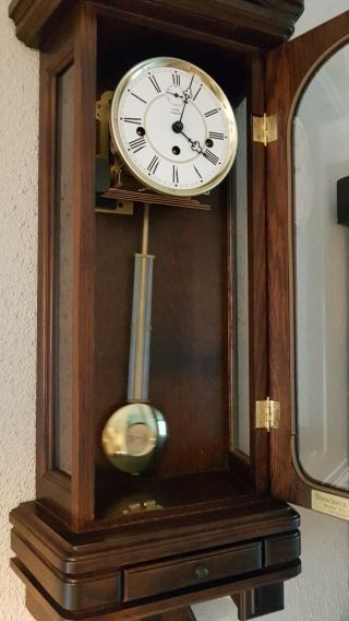 0152 - Kieninger German Westminster chime wall clock 7