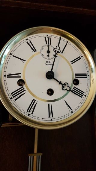0152 - Kieninger German Westminster chime wall clock 9