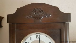 0159 - German LFS Hermle Westminster chime wall clock 3